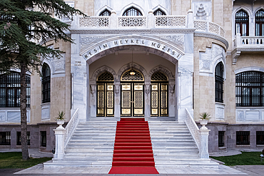 Entrance to the State Art and Sculpture Museum, opened in 1930 on direction of Mustafa Kemal Ataturk, a museum dedicated to fine arts and sculpture, Ankara, Anatolia, Turkey, Eurasia