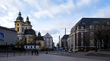 Cityscape of Dusseldorf, from the Kunstsammlung Nordrhein-Westfalen, the art collection of the German Federal State of North Rhine-Westphalia, Dusseldorf, North Rhine Westphalia, Germany, Europe