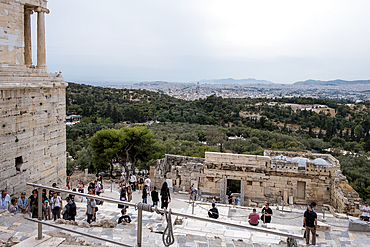 View of Athens from the Acropolis, UNESCO World Heritage Site, Athens, Greece, Europe