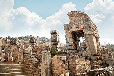 The ruins in ancient Ephesus, UNESCO World Heritage Site, Selchuk, Anatolia, Turkey, Asia Minor, Eurasia