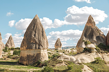 Swords Valley, view with strange speared rocks, Cappadocia, Turkey, Asia Minor, Asia