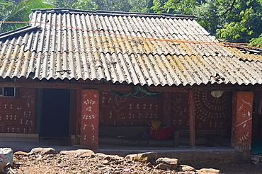 Houses of tribal inside Sanjay Gandhi National Park Mumbai India.