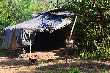 Houses of tribal inside Sanjay Gandhi National Park Mumbai India.