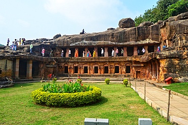 Udayagiri and Khandagiri caves located in the outskirt of Bhubaneswar capital of,Odisha these caves were made around 1st and 2nd century BC.King Kharavela of Kalinga dynasty built these caves for Jain monks to provide them a place to rest and meditate.