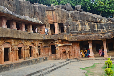 Udayagiri and Khandagiri caves located in the outskirt of Bhubaneswar capital of,Odisha these caves were made around 1st and 2nd century BC.King Kharavela of Kalinga dynasty built these caves for Jain monks to provide them a place to rest and meditate.