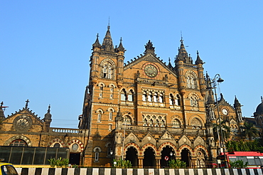 Chhatrapati Shivaji Maharaj Terminus or Victoria Terminus is a historic terminal train station and UNESCO world Heritage site in Mumbai city India