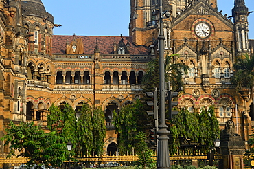 Chhatrapati Shivaji Maharaj Terminus or Victoria Terminus is a historic terminal train station and UNESCO world Heritage site in Mumbai city India