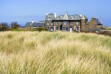 Manor house at Saline Bay, Island of Guernsey, Bailiwick of Guernsey, British Crown dependency, English Channel, Europe