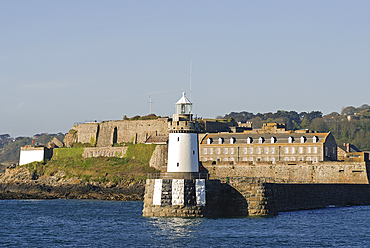 Entrance of the harbour of Saint Peter Port, Island of Guernsey, Bailiwick of Guernsey, British Crown dependency, English Channel, Europe