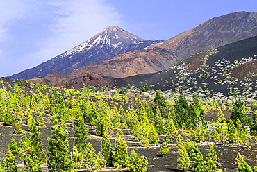 Pico Viejo, Caldeira de las Canadas, Mount Teide, Mount Teide National Park, UNESCO World Heritage Site, Tenerife, Canary Islands, Spain, Atlantic Ocean, Europe