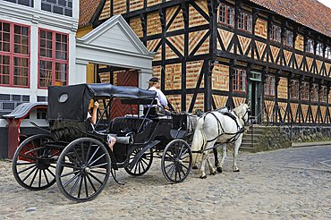 Den Gamle By (The Old Town), open air town museum of 75 historical buildings from 20 townships in all parts of the country, originally erected between 17th and 20th centuries, Aarhus, Jutland Peninsula, Denmark, Europe