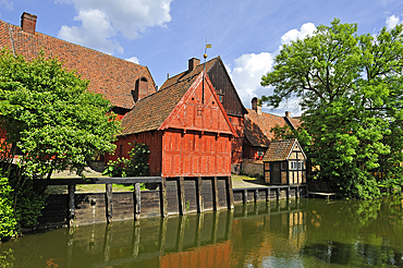 Den Gamle By or The Old Town, open air town museum that consists of 75 historical buildings collected from 20 townships in all parts of the country (originally erected between 17th and 20th century), Aarhus, Jutland Peninsula, Denmark, Northern Europe