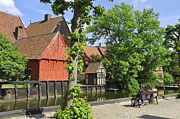 Den Gamle By or The Old Town, open air town museum that consists of 75 historical buildings collected from 20 townships in all parts of the country (originally erected between 17th and 20th century), Aarhus, Jutland Peninsula, Denmark, Northern Europe