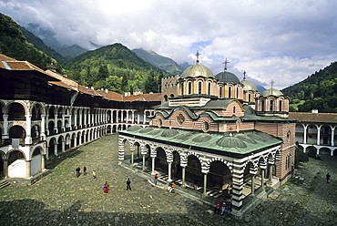 Main church of the Rila Monastery, UNESCO world Heritage Site, Bulgaria, Europe