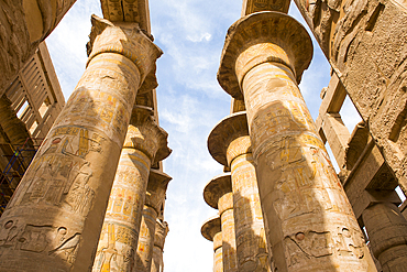 Great Hypostyle Hall in the Precinct of Amon-Re, Karnak Temple Complex, Luxor, Egypt, Northeast Africa