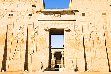 first pylon, Temple of Edfu, Egypt, Northern Africa