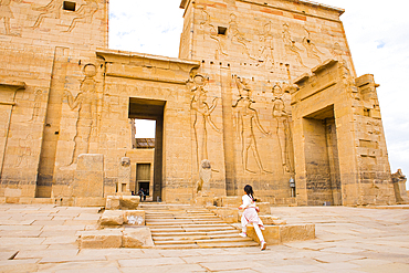 Temple of Isis, Temple of Philae, Agilkia Island, Aswan, Egypt, Northeastern Africa