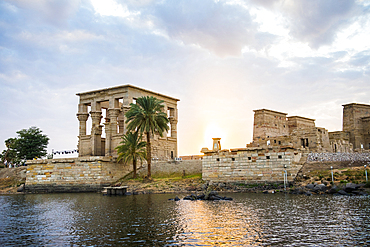 Temple of Philae, Trajan's Kiosk, Agilkia Island, Aswan, Egypt, Northeastern Africa