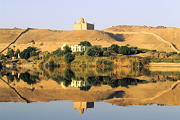 Mausoleum of Sultan Muhammad Shah, Aga Khan III (1877-1957),Nile river bank,Aswan,Egypt,Africa