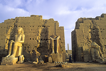 Eighth pylon, Precinct of Amun-Re, Karnak, UNESCO World Heritage Site, Luxor, Thebes, Egypt, North Africa, Africa