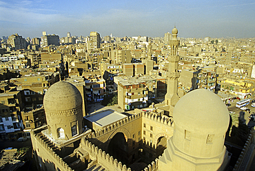 View over Cairo from the Blue Mosque, Cairo, Egypt, North Africa, Africa