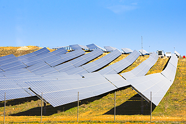 Field of photovoltaic panels, Jordan, Near East, Southern Levant, West Asia