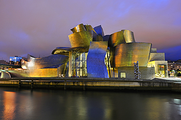 Guggenheim Museum designed by architect Frank Gehry, Bilbao, province of Biscay, Basque Country, Spain, Europe