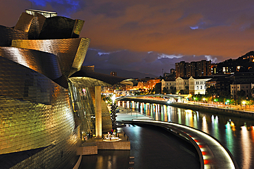 Guggenheim Museum designed by architect Frank Gehry, Bilbao, province of Biscay, Basque Country, Spain, Europe