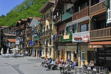 Plaza de Santiago, Pasaia-San Juan, San Sebastian, Bay of Biscay, province of Gipuzkoa, Basque Country, Spain, Europe