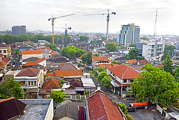 Overview of Semarang from the Hotel Santika Premiere, Semarang, Java island, Indonesia, Southeast Asia, Asia