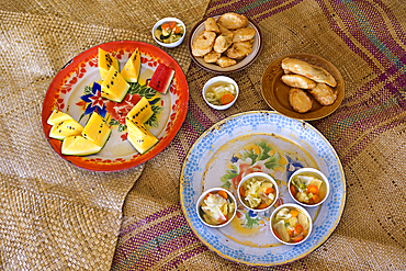 Lunch at Lasem, Java island, Indonesia, Southeast Asia, Asia