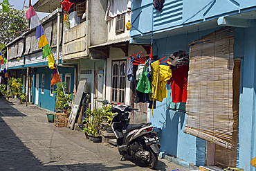 Gondolayu Lor Street in Jetis district, Yogyakarta, Java island, Indonesia, Southeast Asia, Asia