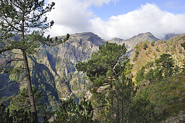 Eira do Serrado site above village Curral das Freiras (Nuns valley), Madeira island, Atlantic Ocean, Portugal