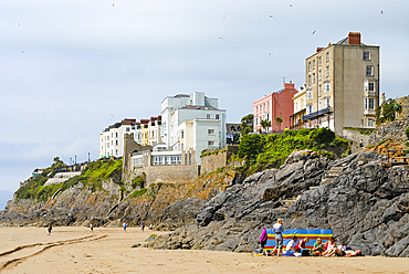 Tenby, south-west Wales, lying on Carmarthen Bay,Pembrokeshire,Wales,United Kingdom,Great Britain,Europe