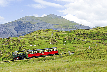 Snowdon Mountain Railway,Llanberis,Wales,United Kingdom,Great Britain,Europe