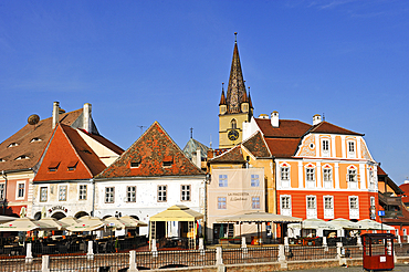 Small Square of Sibiu, Transylvania, Romania