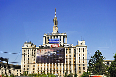 The House of the Free Press designed 1956 by the architect Horia Maicu, in Soviet Socialist realism style, Bucharest, Romania