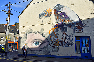 graffiti in Eyre Street, Galway, Connemara, County Galway, Republic of Ireland, North-western Europe