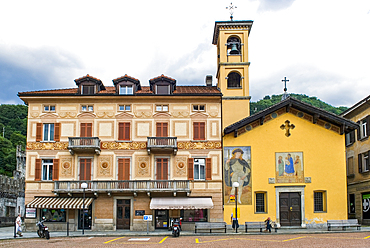 Oratory dedicated to St. Rocco, Indipendenza square, Bellizona, Canton Ticino, Switzerland