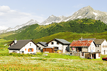 Cadagno hamlet,Val Piora,Canton Ticino,Switzerland,Europe