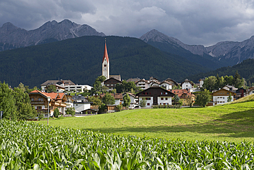 village of Valdaora di Sotto (German:Niederolang)Trentino-Alto Adige, Sudtyrol, South Tyrol, Italy, South-central Europe