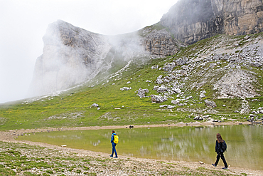 Lago di Cengia, Three Peaks nature park, Trentino-Alto Adige, Sudtyrol, South Tyrol, Italy, South-central Europe