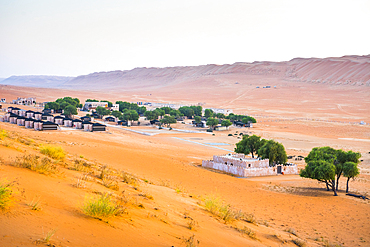 The Thousand Nights Camp in the Sharqiya Sands, formerly Wahiba Sands, desert region, Sultanate of Oman, Arabian Peninsula