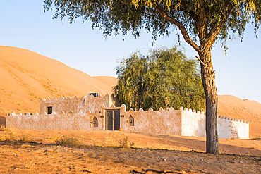 Villa at The Thousand Nights Camp in the Sharqiya Sands, formerly Wahiba Sands, desert region, Sultanate of Oman, Arabian Peninsula