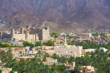 Bahla fort, UNESCO, situated at the foot of the Jebel Akhdar, Sultanate of Oman, Arabian Peninsula