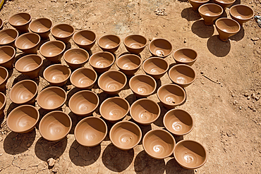 Pottery in the city of Tamegroute, Draa River valley, Province of Zagora, Region Draa-Tafilalet, Morocco, North West Africa