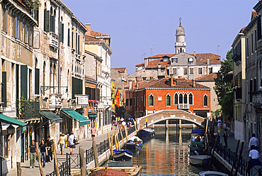 Minotto Quay beside the canal Rio del Malcanton,Santa Croce district, Venice, UNESCO World Heritage Site, Veneto region, Italy, Europe