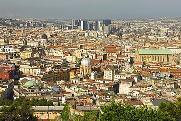 View of the historic center from the Belvedere of San Martino, Naples, Campania region, Italy, Europe