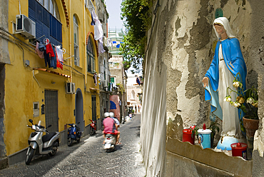 Oratory in a street on Procida Island, Campania region, Italy, Europe