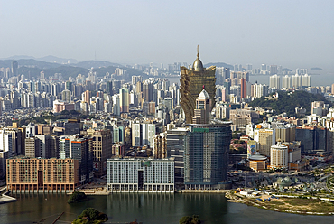 Macaw seen from Macau Tower,Special Administrative Region,China,Asia